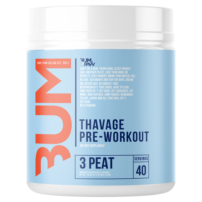 CBUM THAVAGE PRE WORKOUT By RAW