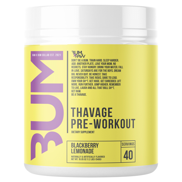 CBUM THAVAGE PRE WORKOUT By RAW